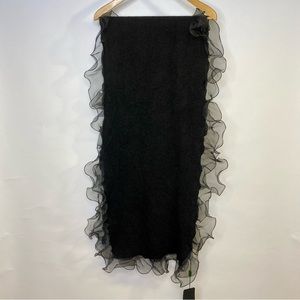 Laldarini black soft scarf
